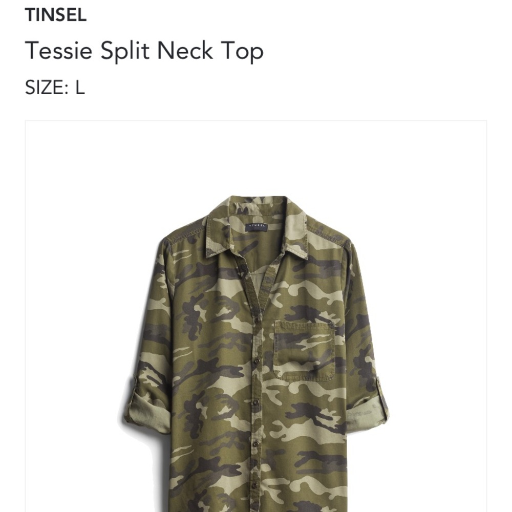 Tinsel Camo top